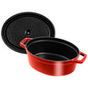 STAUB | Garnek żeliwny LA COCOTTE – owalny – 330 mm – czerwony wiśniowy