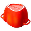 STAUB | CERAMIQUE – Cocotte żeliwna – kształt papryki – średnica 110 mm – ceramika – pomarańczowo-czerwony