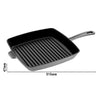 STAUB | GRILL PANS – American Grill – 300 x 300 mm – żeliwo – kolor grafitowo-szary