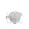 STAUB | LA COCOTTE – Mini Cocotte – Ø 100 mm – żeliwo – biały trufel