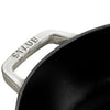 STAUB | BRAISERS – brytfanna z pokrywką z systemem skraplania pary – Ø 280 mm – żeliwo – biała trufla
