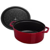 STAUB | LA COCOTTE – Cocotte – owalna – 330 mm – żeliwo – kolor grenadynowy