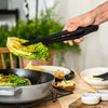 STAUB | Szczypce - 310 mm - silikon - czarny/drewno