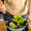 STAUB | Szczypce - 310 mm - silikon - czarny/drewno