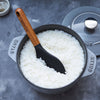 STAUB | Łyżka do ryżu – 220 mm – silikon – czarna/drewniana