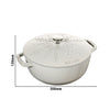 STAUB | LA COCOTTE – La Marmite – Ø 240 mm – żeliwo – biała trufla