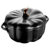 STAUB | CERAMIQUE – Cocotte żeliwna – kształt dyni – średnica 120 mm – ceramika – czarny