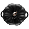 STAUB | CERAMIQUE – Cocotte żeliwna – kształt dyni – średnica 120 mm – ceramika – czarny