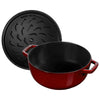 STAUB | LA COCOTTE – La Marmite Lilie – Ø 240 mm – żeliwo – kolor grenadynowy