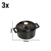 STAUB | LA COCOTTE - Zestaw Cocotte - Ø 140 mm - 3-szt. - Żeliwo - Czarny