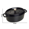 STAUB | LA COCOTTE – Cocotte – owalna – 290 mm – żeliwo – czarna