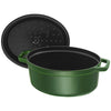 STAUB | LA COCOTTE – Cocotte – owalna – 330 mm – żeliwo – kolor zielony bazyliowy