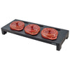 STAUB | SPECIALITIES – Stojak do serwowania na 3 mini-cocotte – 420 x 160 mm – drewno kompozytowe – czarna