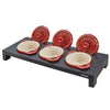 STAUB | SPECIALITIES – Stojak do serwowania na 3 mini-cocotte – 420 x 160 mm – drewno kompozytowe – czarna