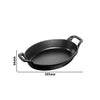 STAUB | SPECIALITIES - Naczynie do zapiekania - owalne - 240mm - Żeliwo - Czarny