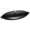 STAUB | SPECIALITIES – forma do pieczenia z pokrywką – owalna – 310 mm – żeliwo – czarna