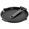 STAUB | PATELNIE GRILLOWE – patelnia grillowa z dziobkiem – Ø 280 mm – żeliwo – czarna