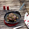 STAUB | PATELNIE GRILLOWE – patelnia grillowa z dziobkiem – Ø 280 mm – żeliwo – czarna