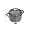 STAUB | LA COCOTTE – Cocotte – Ø 140 mm – żeliwo – kolor grafitowo-szary
