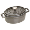 STAUB | LA COCOTTE – Cocotte – owalna – 150 mm – żeliwo – kolor grafitowo-szary