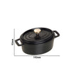 STAUB | LA COCOTTE – Cocotte – owalna – 150 mm – żeliwo – czarna