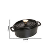 STAUB | LA COCOTTE – Cocotte – owalna – 170 mm – żeliwo – czarna