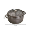 STAUB | LA COCOTTE – Cocotte – Ø 180 mm – żeliwo – kolor grafitowo-szary