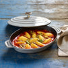 STAUB | SPECIALITIES – forma do pieczenia z pokrywką – owalna – 230 mm – żeliwo – kolor grafitowo-szary