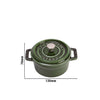 STAUB | LA COCOTTE – Mini Cocotte – Ø 100 mm – żeliwo – kolor zielony bazylia