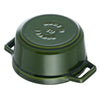 STAUB | LA COCOTTE – Mini Cocotte – Ø 100 mm – żeliwo – kolor zielony bazylia