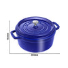 STAUB | LA COCOTTE – Cocotte – Ø 240 mm – żeliwo – ciemnoniebieska