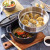 STAUB | LA COCOTTE – Cocotte z wkładem do gotowania na parze – Ø 260 mm – żeliwo – kolor grafitowo-szary
