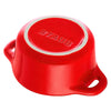 STAUB | CERAMIQUE – Mini Cocotte – Ø 100 mm – okrągła – ceramika – kolor wiśniowy