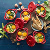 STAUB | CERAMIQUE – Mini Cocotte – Ø 100 mm – okrągła – ceramika – kolor wiśniowy