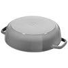 STAUB | BRAISERS – brytfanna z pokrywką z systemem skraplania pary – 240 mm – żeliwo – kolor grafitowo-szary