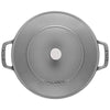 STAUB | BRAISERS – brytfanna z pokrywką z systemem skraplania pary – 240 mm – żeliwo – kolor grafitowo-szary