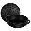 STAUB | BRAISERS – brytfanna z pokrywką z systemem skraplania pary – 280 mm – żeliwo – czarna