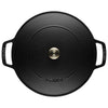 STAUB | BRAISERS – brytfanna z pokrywką z systemem skraplania pary – 240 mm – żeliwo – czarna