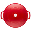 STAUB | BRAISERS – brytfanna z pokrywką z systemem skraplania pary – 280 mm – żeliwo – kolor wiśniowy