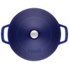 STAUB | BRAISERS – brytfanna z pokrywką z systemem skraplania pary – 280 mm – żeliwo – ciemnoniebieska