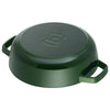 STAUB | BRAISERS – brytfanna z pokrywką z systemem skraplania pary – 280 mm – żeliwo – kolor zielony bazylia