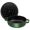 STAUB | BRAISERS – brytfanna z pokrywką z systemem skraplania pary – 280 mm – żeliwo – kolor zielony bazylia
