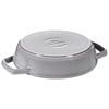 STAUB | PANS – patelnia z dwoma uchwytami – średnica 200 mm – żeliwo – kolor grafitowo-szary