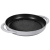 STAUB | PATELNIE GRILLOWE - Pure Grill - Ø 230 mm - Żeliwo - Grafitowy szary