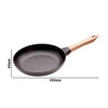 STAUB | PANS – patelnia z drewnianą rączką – Ø 240 mm – żeliwo – czarna