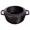 STAUB | Zestaw do fondue SPECIALITIES – żeliwo – Ø 200 mm – czarny