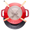 STAUB | SPECIALITIES – Zestaw do fondue – Ø 160 mm – Żeliwo – Czerwień wiśniowa