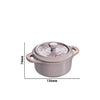 STAUB | CERAMIQUE – Mini Cocotte – Ø 100 mm – okrągła – ceramika – kolor antyczny szary