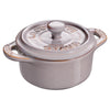 STAUB | CERAMIQUE – Mini Cocotte – Ø 100 mm – okrągła – ceramika – kolor antyczny szary