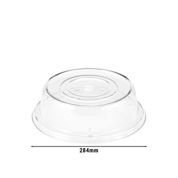 (12 szt.) CAMBRO | CAMCOVERS® - Pokrywa talerza wykonana z Camwear® - Poliwęglan - ø 270 mm - Przezroczysta - Prime Gastro